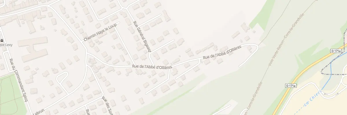 Plan du 65 Rue de l’Abbe d’Ollieres à Lexy