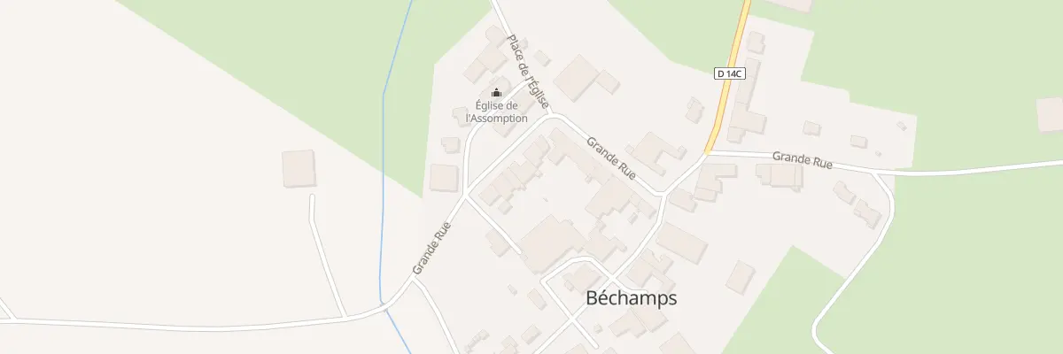 Plan du 3 Gr Grande Rue à Béchamps