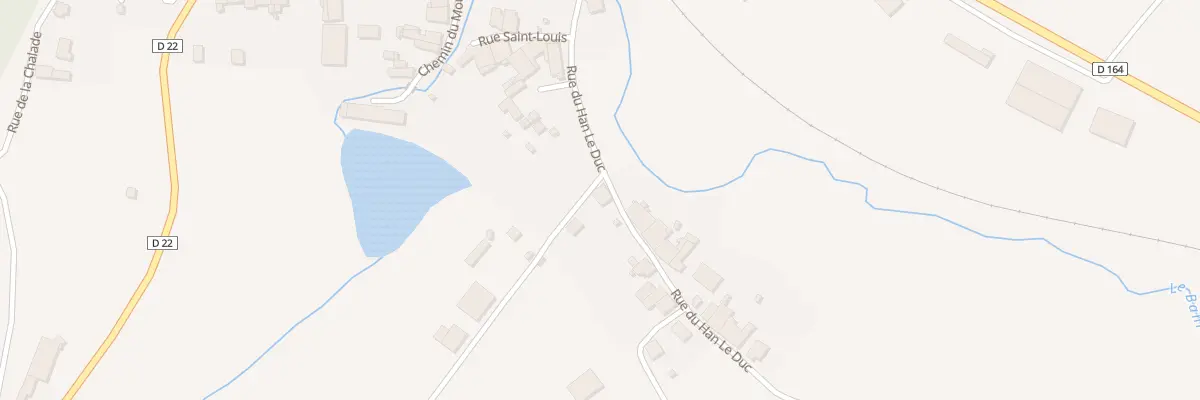 Plan du 204 Rue du Han Le Duc à Landaville