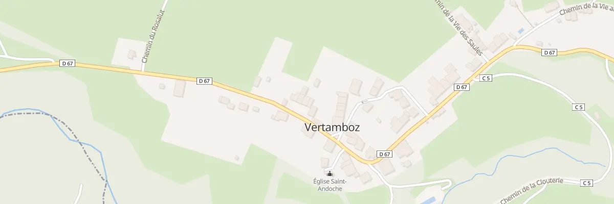 Plan du 281 Rue des Fontaines à Vertamboz