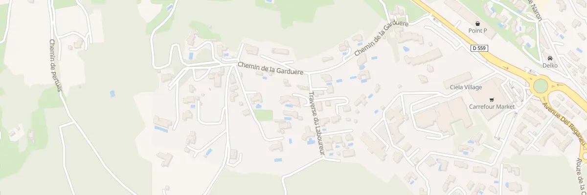 Plan du 54B Tra du Laboureur à Bandol