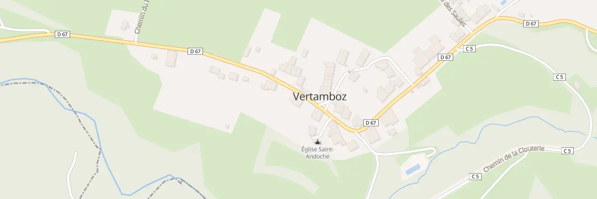 Plan du 308 Rue des Fontaines à Vertamboz