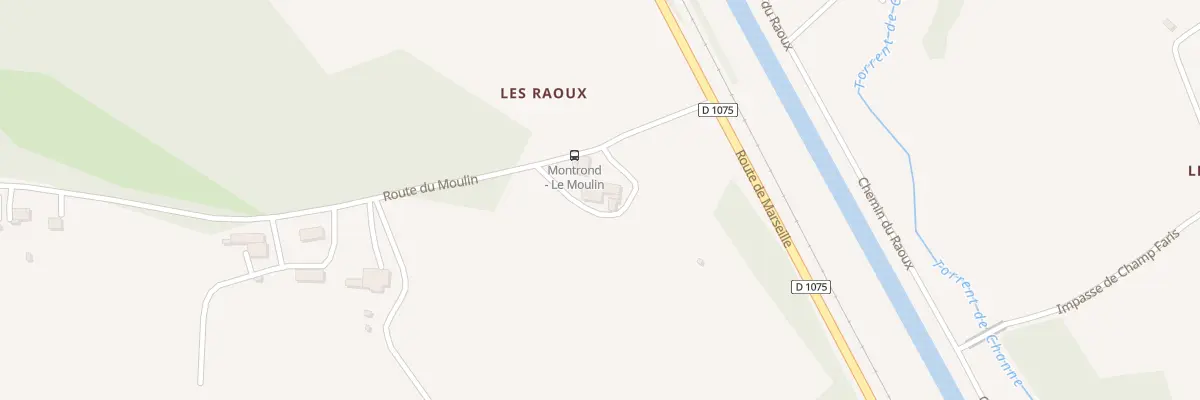 Plan du 5015 Les Raoux à Montrond