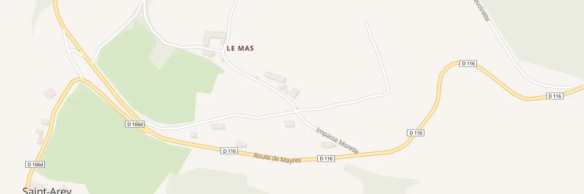 Plan du 5011 Le Mas à Saint-Arey