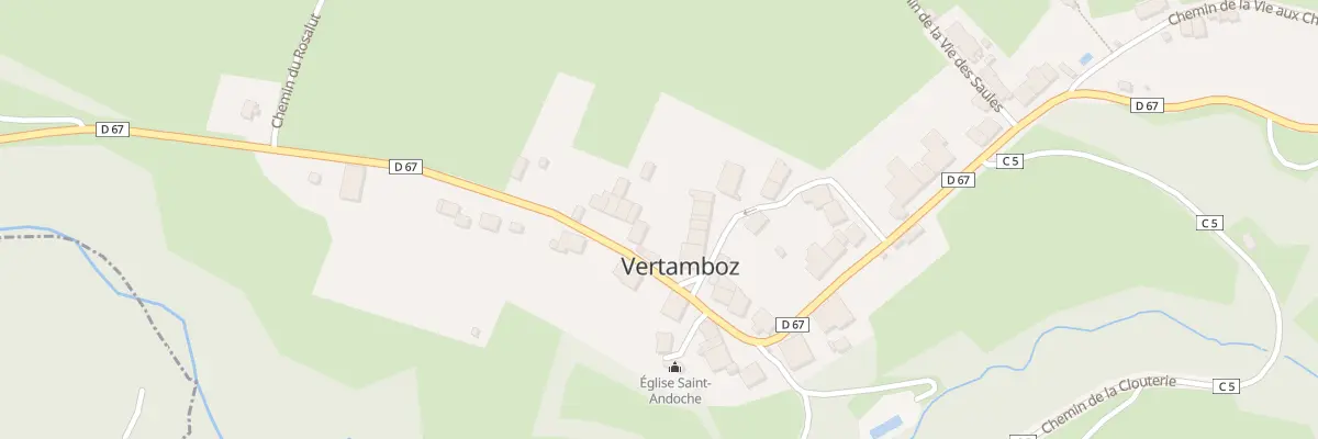 Plan du 297 Rue des Fontaines à Vertamboz