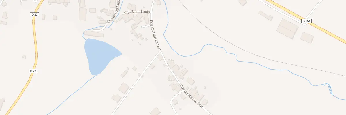 Plan du 221 Rue du Han Le Duc à Landaville