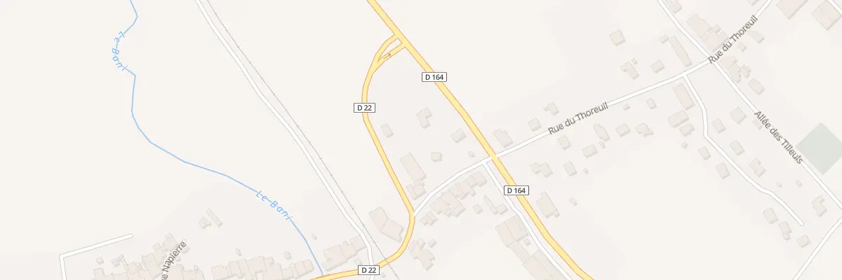 Plan du 63 Rue du Thoreuil à Landaville