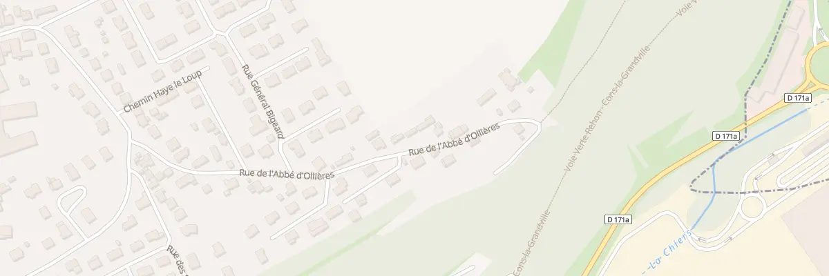 Plan du 75 Rue de l’Abbe d’Ollieres à Lexy