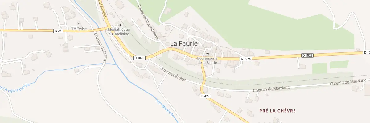 Plan du 5202 Le Village à La Faurie