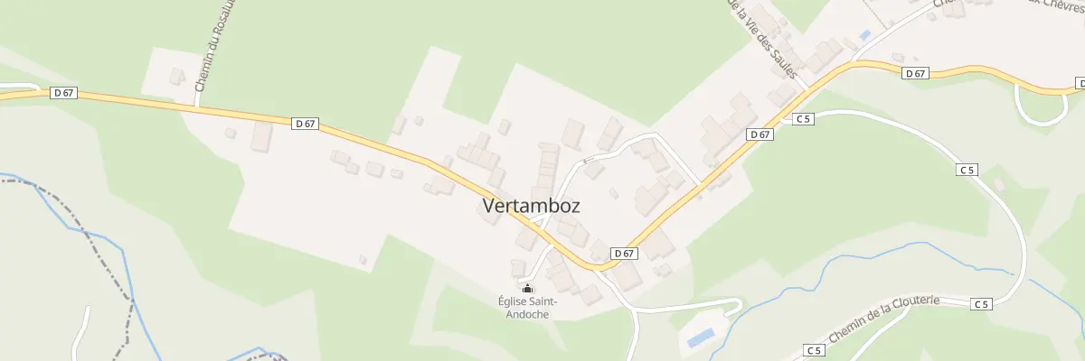 Plan du 5032 Che de la Reculee à Vertamboz