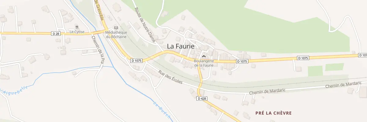 Plan du 5203 Le Village à La Faurie