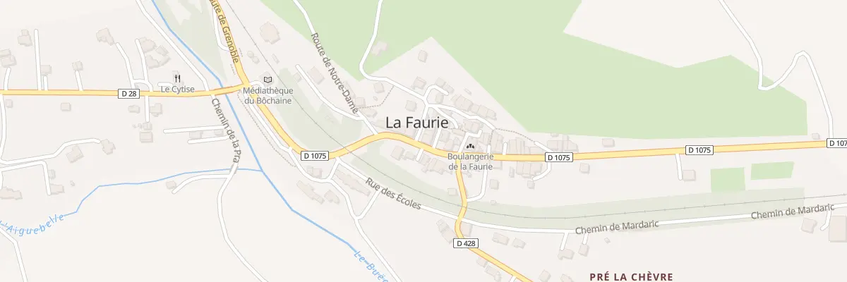 Plan du 5033 Le Village à La Faurie