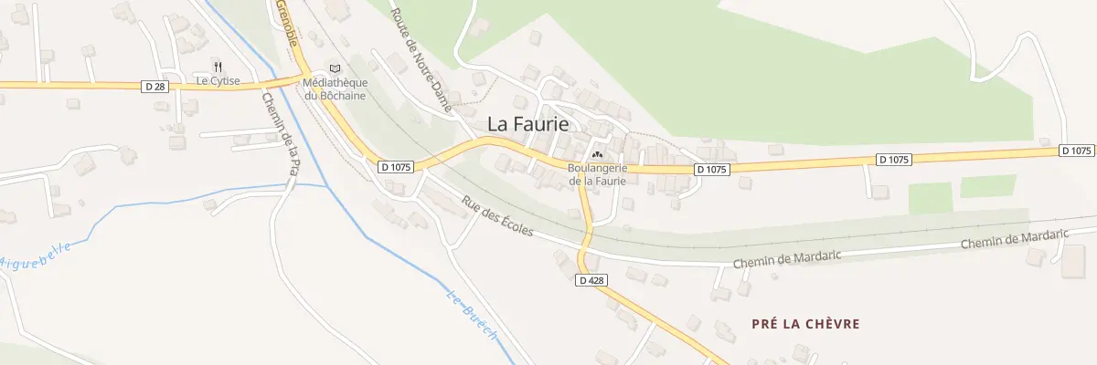 Plan du 5036 Le Village à La Faurie