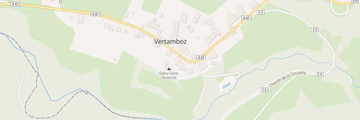 Plan du 400 Rue des Fontaines à Vertamboz