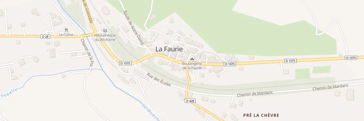 Plan du 5225 Le Village à La Faurie
