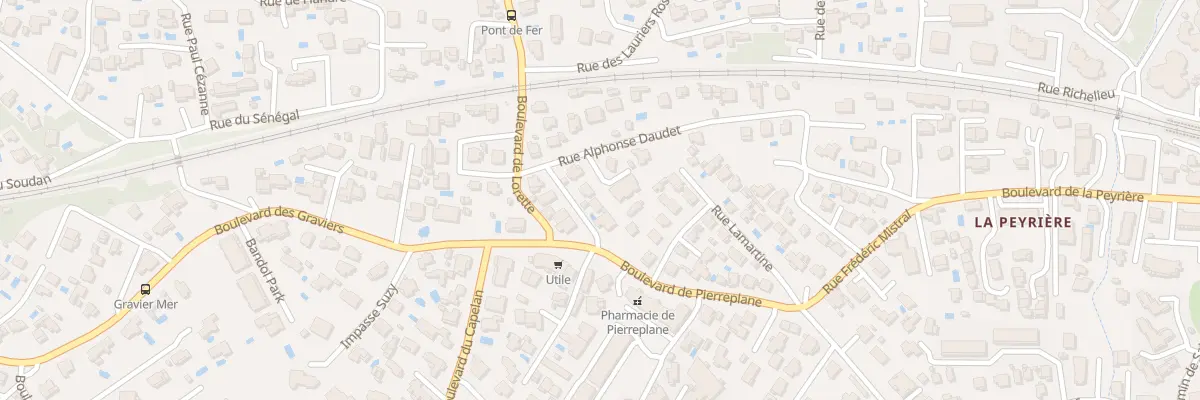Plan du 20 Rue du Pont de Fer à Bandol