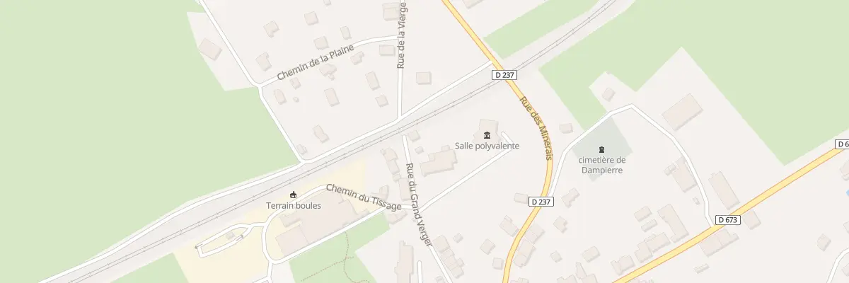 Plan du 16 Rue du Grand Verger à Dampierre