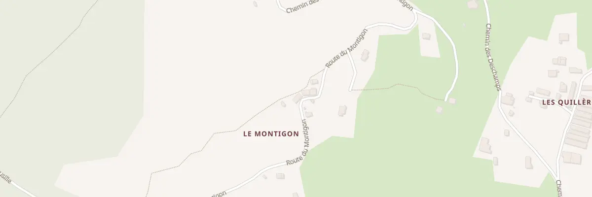 Plan du 406 Rte du Montigon à Ayn