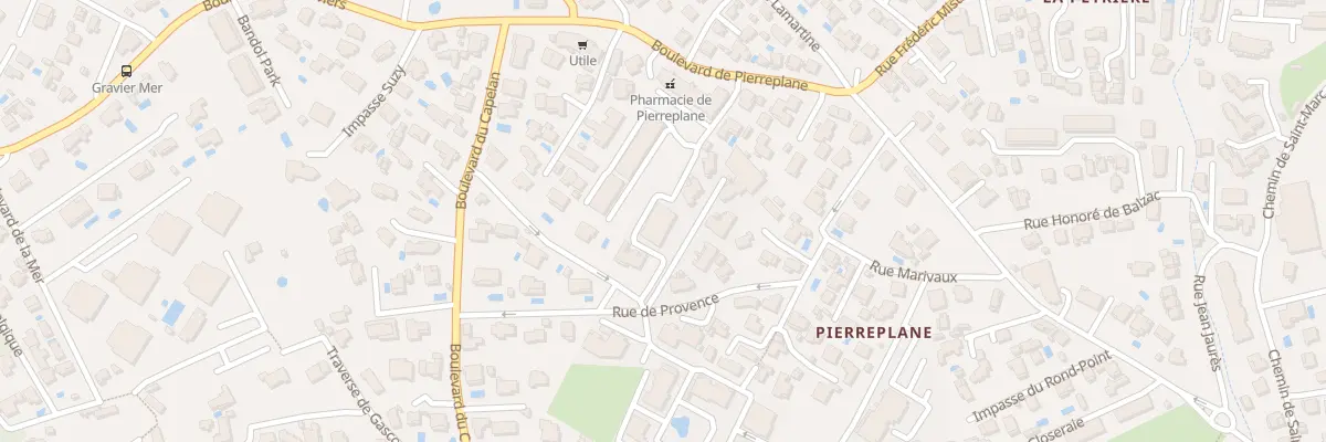 Plan du 609 Bd de Pierreplane à Bandol