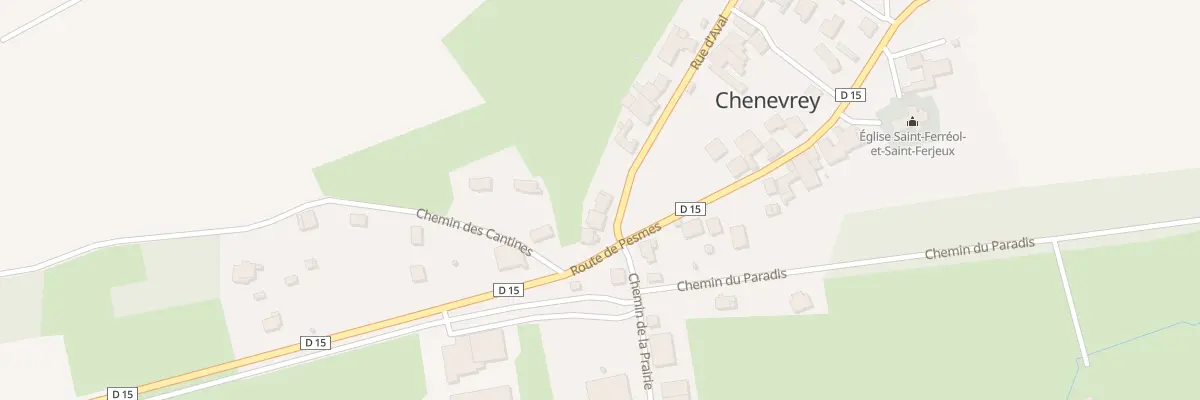 Plan du 5 Rue d’Aval à Chenevrey-et-Morogne