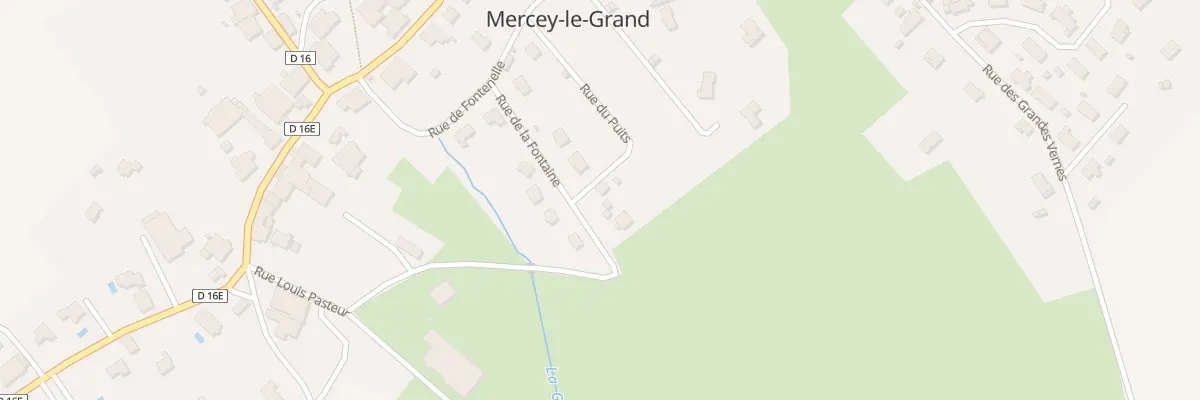Plan du 15 Rue de la Fontaine à Mercey-le-Grand