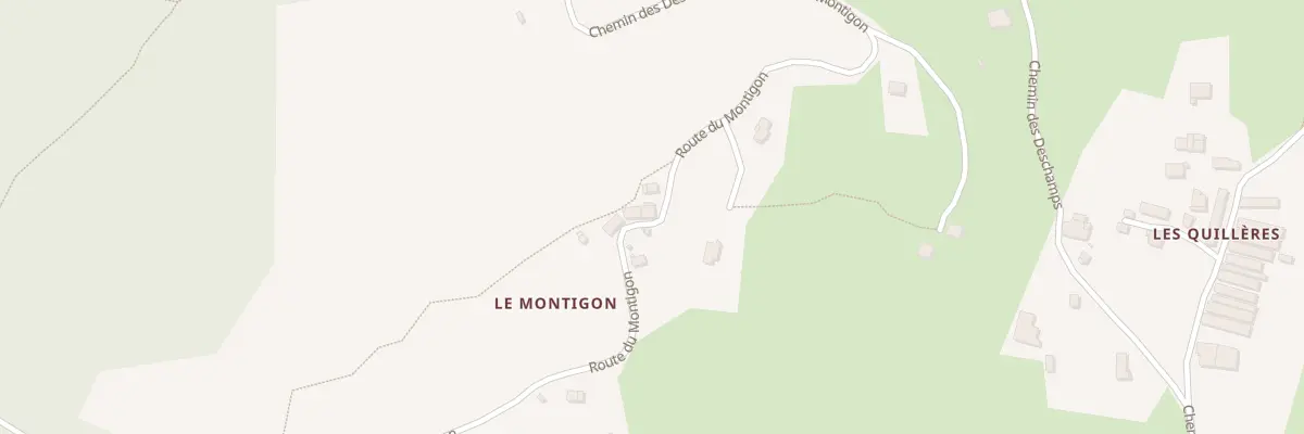 Plan du 372 Rte du Montigon à Ayn