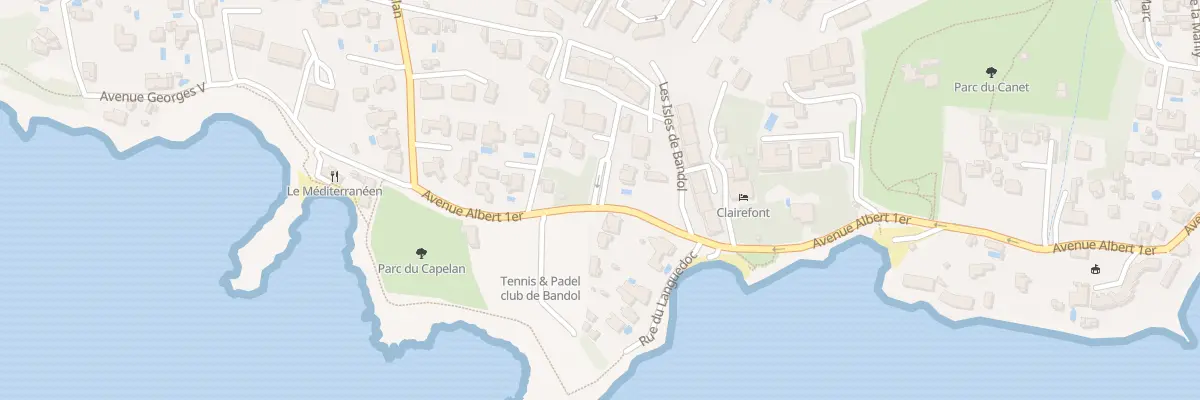 Plan du 668 Av Albert 1 Er à Bandol