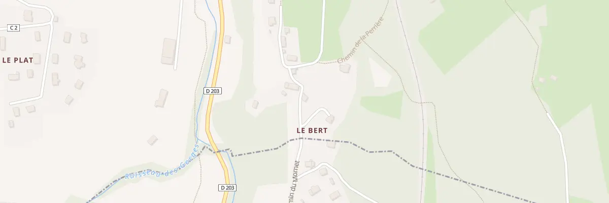 Plan du 697 Rte du Bert à La Bridoire