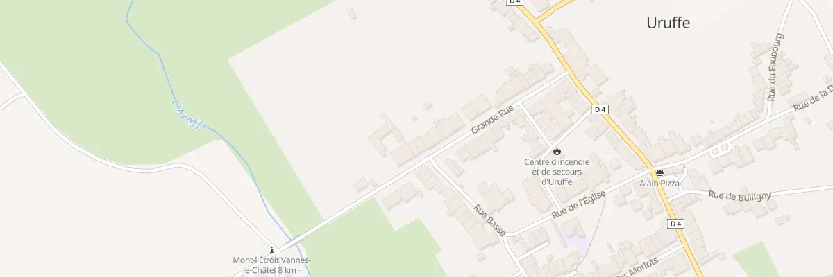 Plan du 26 Gr Grande Rue à Uruffe