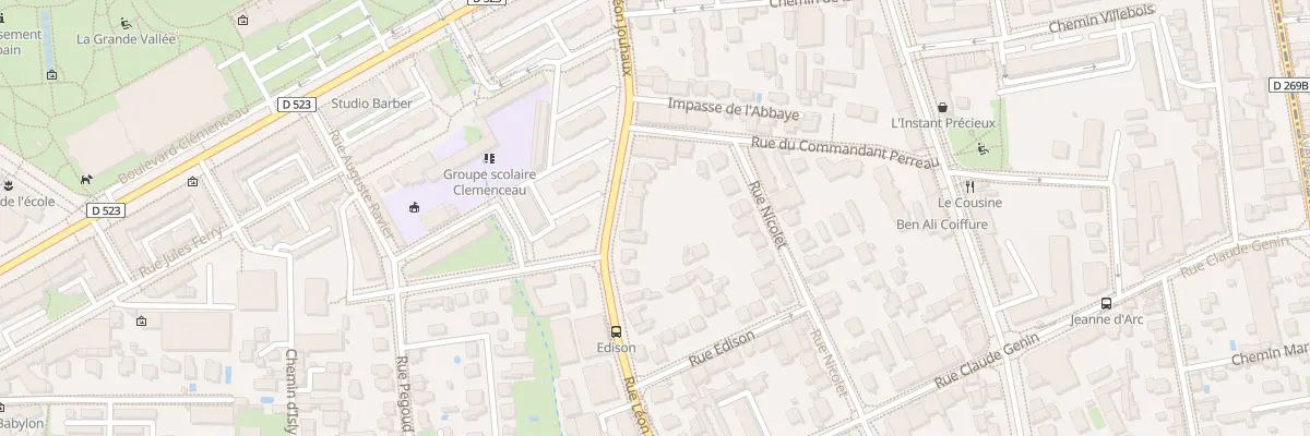 Plan du 21 Rue Léon Jouhaux à Grenoble