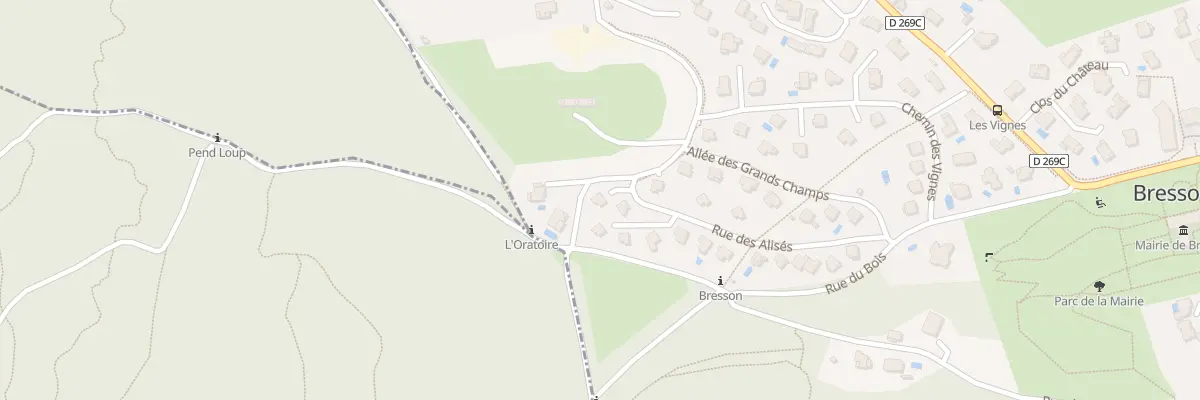 Plan du 25 Rue des Alisés à Bresson