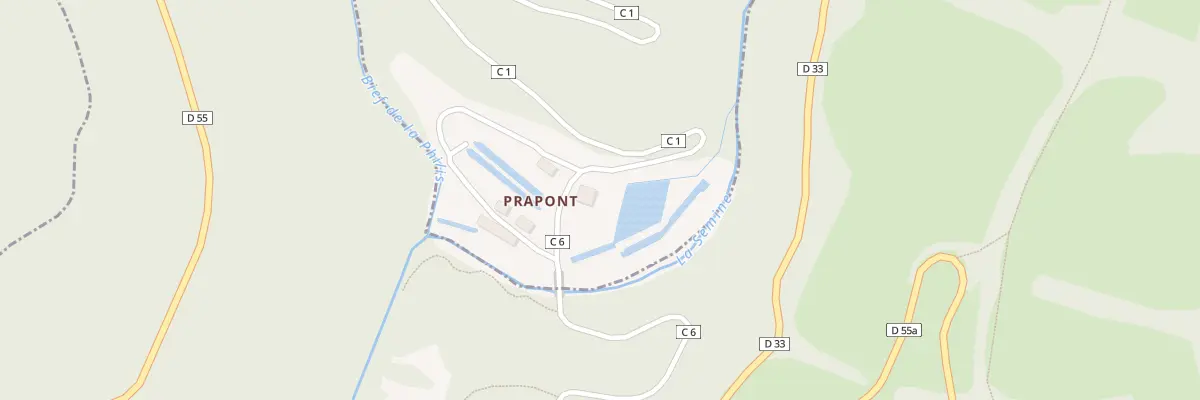 Plan du 626 Prapont à Échallon
