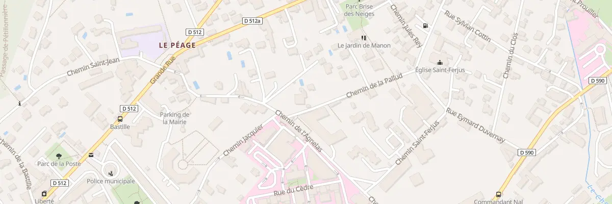 Plan du 18 Che de la Pallud à La Tronche