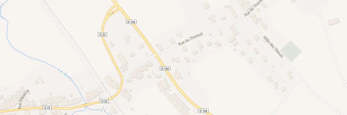 Plan du 148 Rue du Thoreuil à Landaville