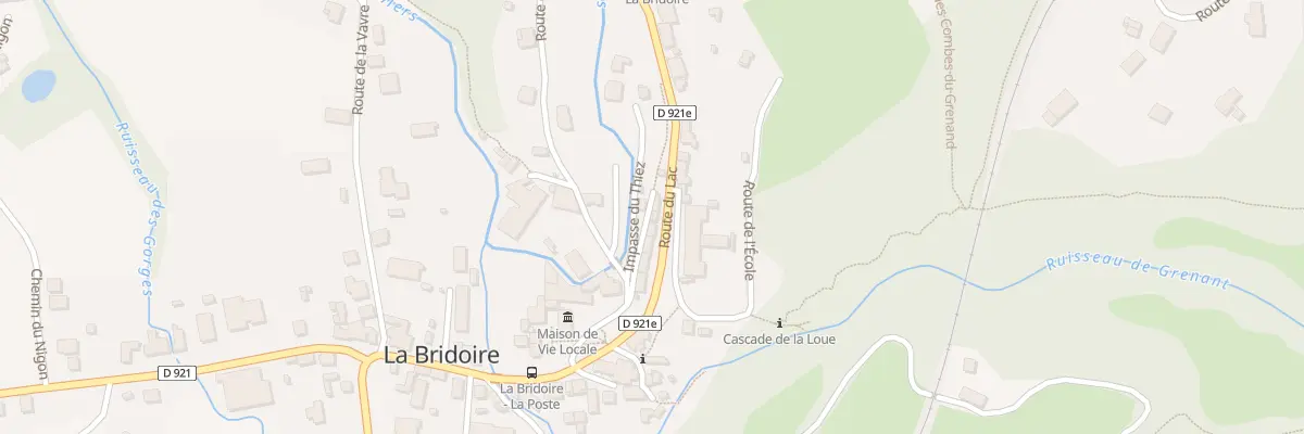 Plan du 311 Rte du Lac à La Bridoire
