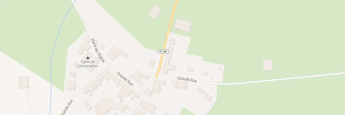Plan du 1 Rue Haute à Béchamps