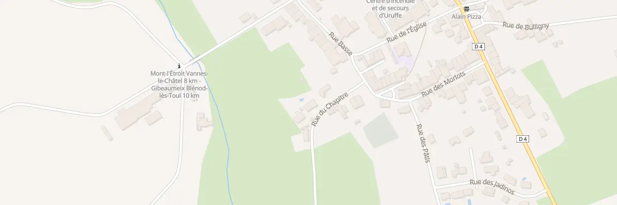 Plan du 6 Rue du Chapitre à Uruffe