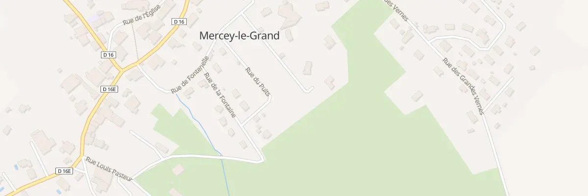 Plan du 13 Rue du Puits à Mercey-le-Grand