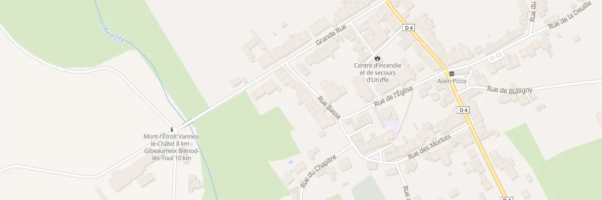Plan du 9 Rue Basse à Uruffe