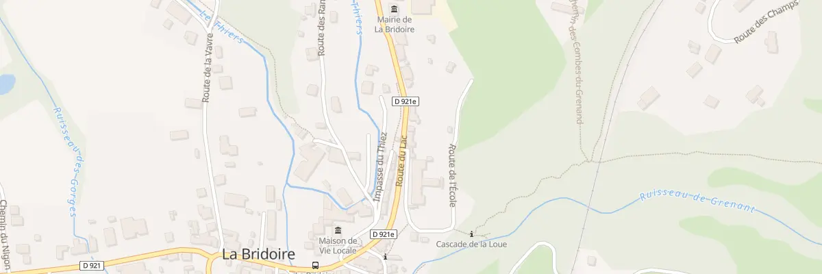 Plan du 340 Rte du Lac à La Bridoire