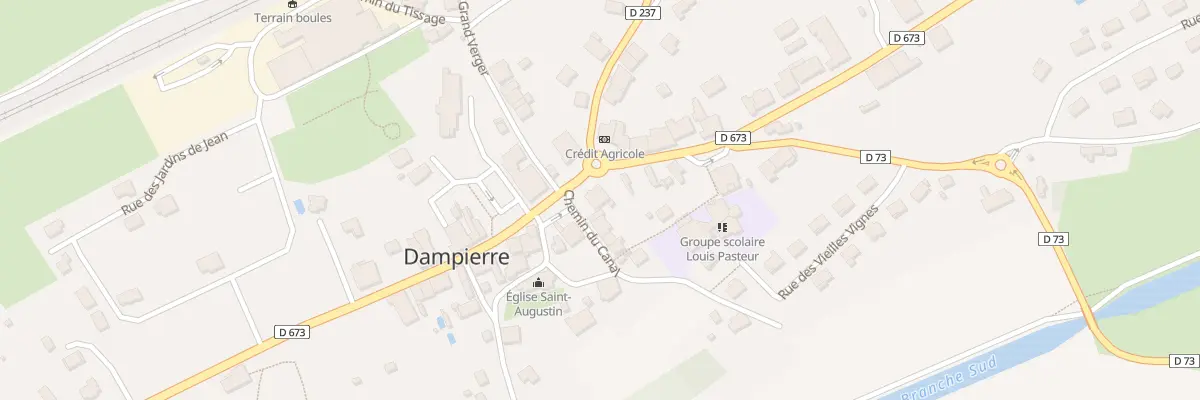 Plan du 1 Che du Canal à Dampierre
