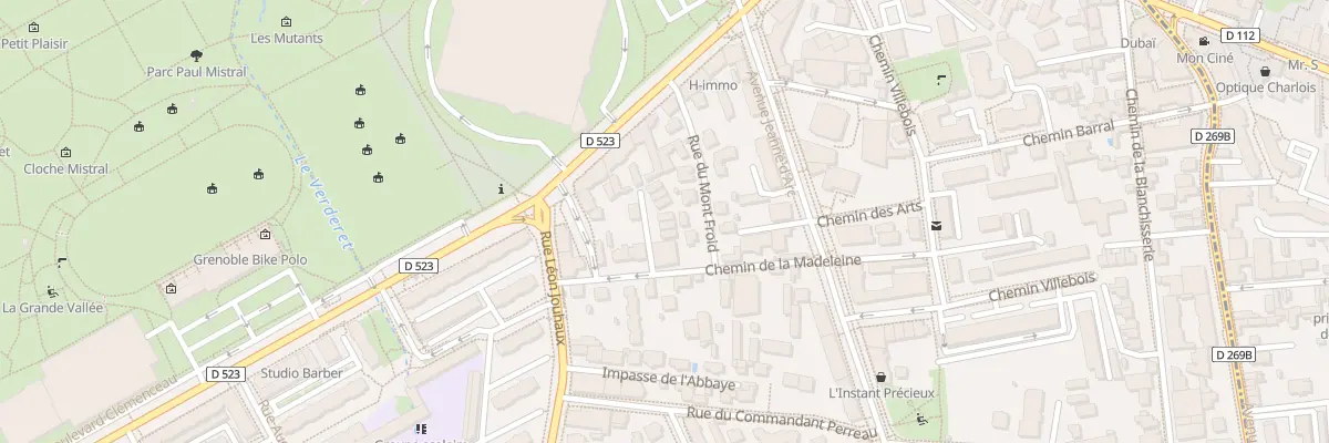 Plan du 18 Che de la Madeleine à Grenoble