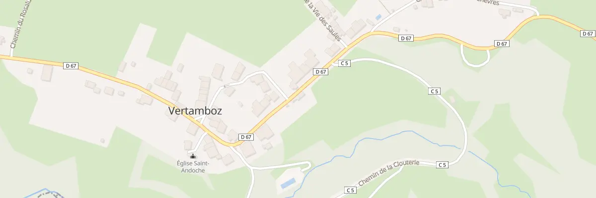 Plan du 558 Rue des Fontaines à Vertamboz