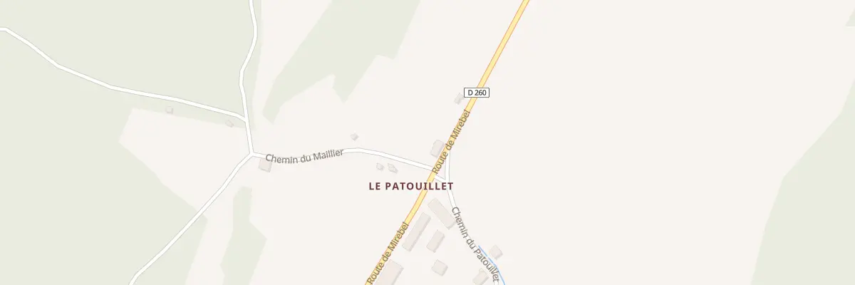 Plan du 22 Rte de Mirebel à Bonnefontaine