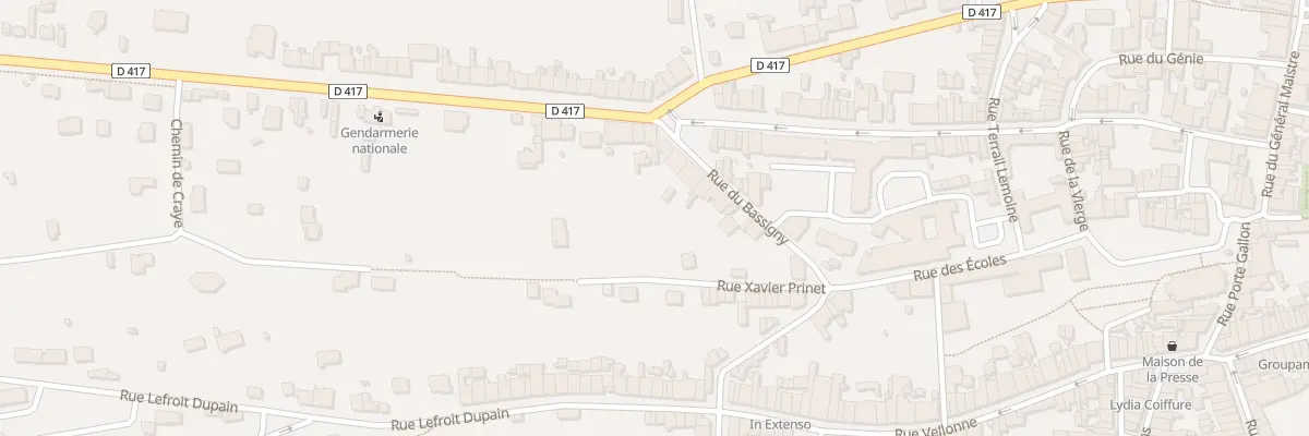 Plan du 5 Av General de Gaulle à Bourbonne-les-Bains