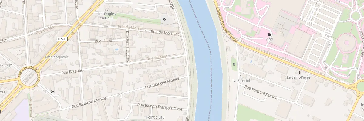 Plan du 1 Rue Bizanet à Grenoble