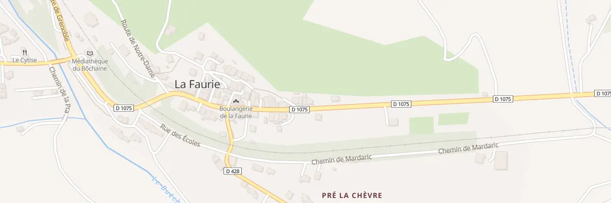 Plan du 127 Rte de Marseille à La Faurie