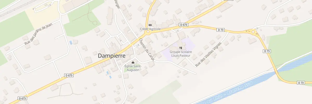 Plan du 9 Che du Canal à Dampierre