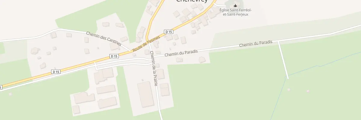 Plan du 4 Che du Paradis à Chenevrey-et-Morogne