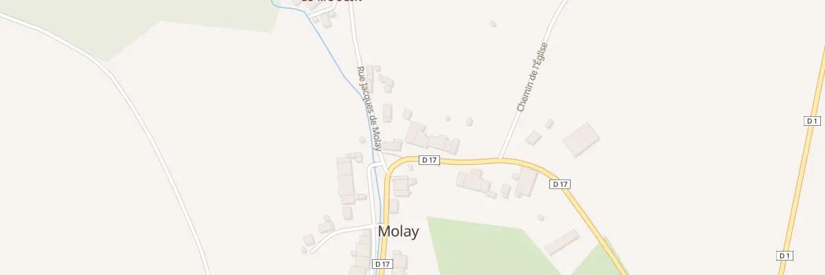 Plan du 10 Rue du Cornot à Molay